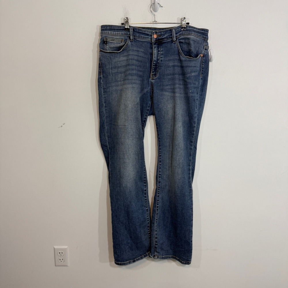 Judy Blue Womens Jeans 18W Blue Bootcut Western Casual Plus Size Cowgirl
